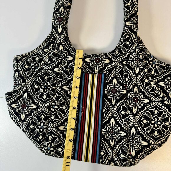 Vera Bradley Retired Barcelona 2010 Pattern Shoulder Bag Tote Side Pocket Magnet - Picture 8 of 9